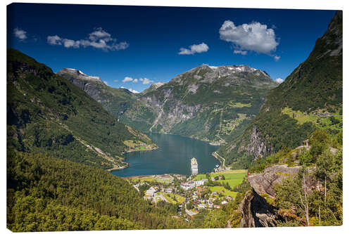 Canvastavla Geirangerfjord, Norway