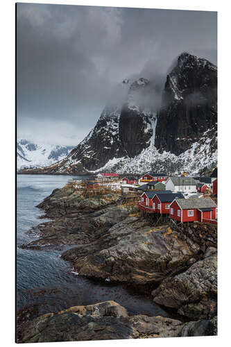 Aluminium print Hamnoy in Lofoten, Norway