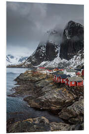 Hartschaumbild Hamnoy auf den Lofoten, Norwegen