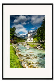 Gerahmter Kunstdruck Ramsau bei Berchtesgaden