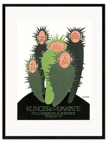 Impression artistique encadrée Affiche Klinger (allemand)