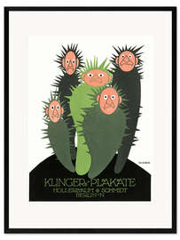 Framed art print Klinger posters (German)