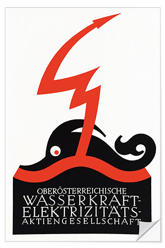 Wall sticker Hydropower, Electricity Corporation (German)