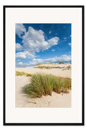 Gerahmter Kunstdruck In den Dünen