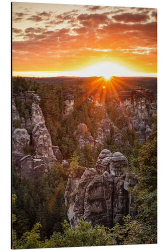 Obraz na aluminium Bastei at Sunrise II