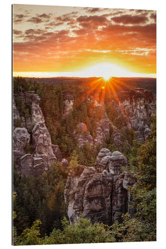 Cuadro de plexi-alu Bastei at Sunrise II