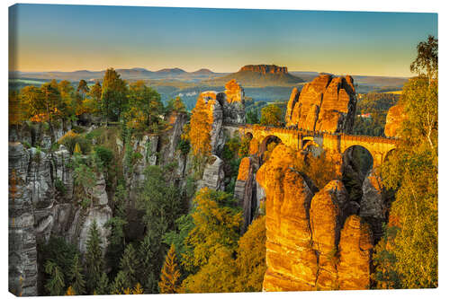 Leinwandbild Bastei bei Sonnenaufgang I