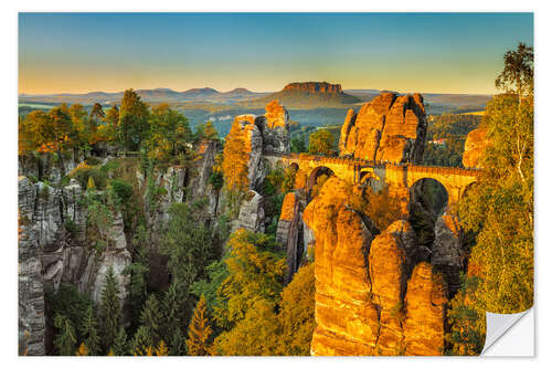 Vinilo para la pared Bastei Mount at Sunrise I