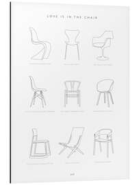 Magnettafel Stuhl Designklassiker