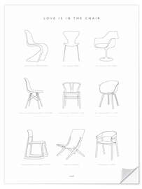 Naklejka na ścianę Chair design classic