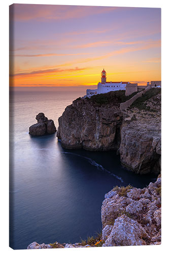 Leinwandbild Leuchtturm auf Cabo de São Vicente