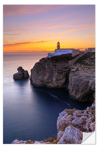 Vinilo para la pared Faro del Cabo de San Vicente