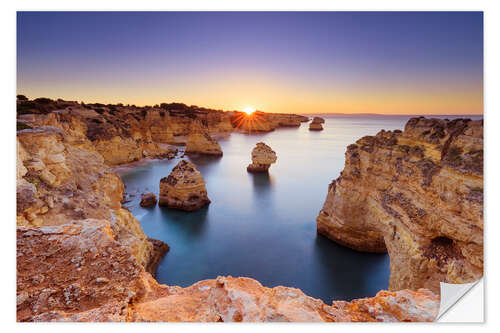 Selvklebende plakat Praia da Marinha