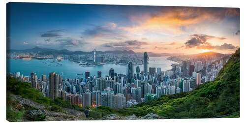 Canvastavla Sunrise in Hong Kong, China