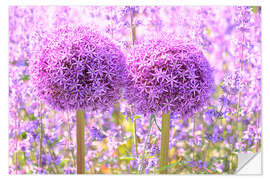 Wall sticker Purple Allium