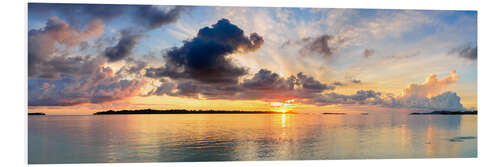 PVC print Golden morning over the tropical sea