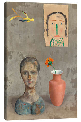 Tableau sur toile Deux têtes