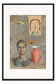 Gerahmter Kunstdruck Zwei Köpfe