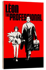 Wood print Léon the professional