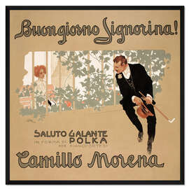 Gerahmter Kunstdruck Guten Morgen, Miss! (italienisch)