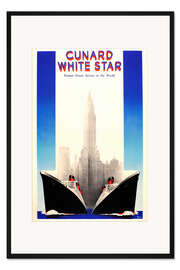 Gerahmter Kunstdruck Cunard White Star (englisch)
