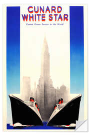 Wandsticker Cunard White Star (englisch)