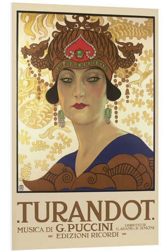 Foam board print Turandot (Italian)