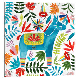 Gallery print Blue Dala Horse