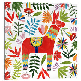 Gallery print Red llama