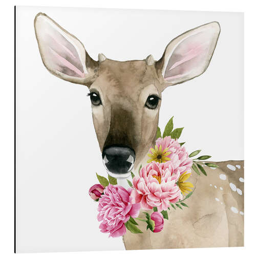 Aluminium print Deer in spring II