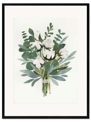 Framed art print Paper Bouquet IV