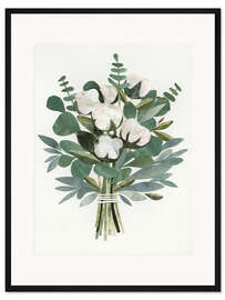 Gerahmter Kunstdruck Papierstrauß III