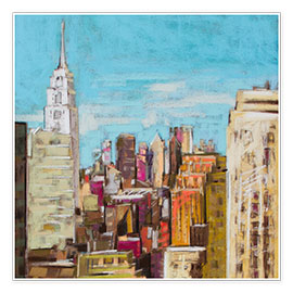 Wall print  City color I - Jennifer Gardner