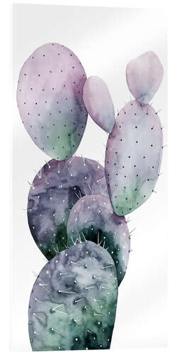 Acrylglas print Violet cactus I