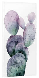 Tableau en aluminium Cactus violet I