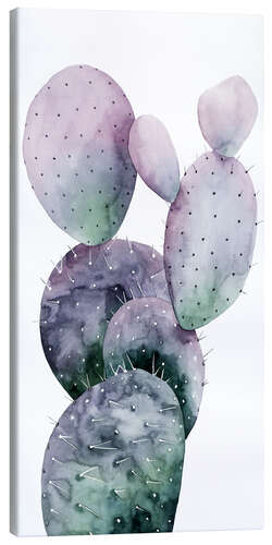 Lienzo Cactus violeta i