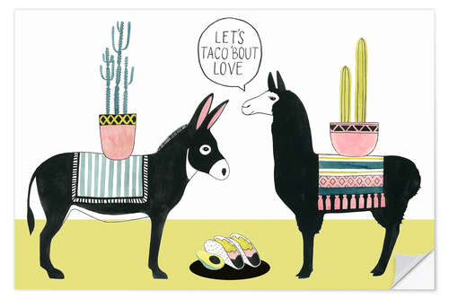 Vinilo para la pared Let's Taco Bout Love I