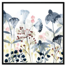 Gerahmter Kunstdruck Mehrschichtige Gärten I