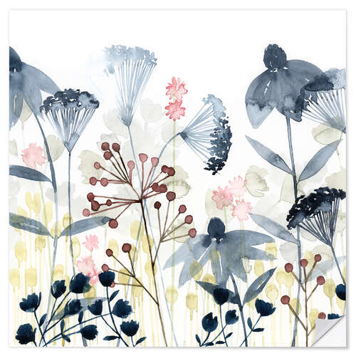 Muursticker Multilayer Gardens I