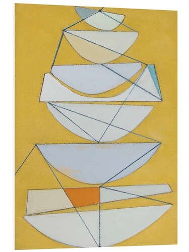 Foam board print Abstract sails II