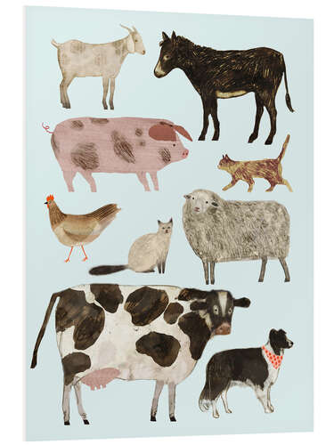 Foam board print Farm animals II