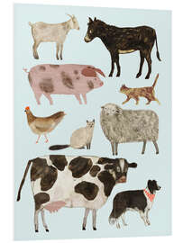 Foam board print Farm animals II