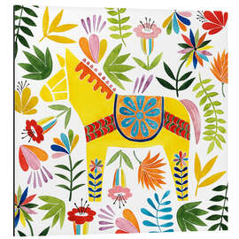 Magnettafel Gelbes Pferd