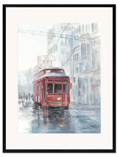 Kehystetty taidepainatus Tram Study II