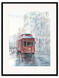 Kehystetty taidepainatus Tram Study II