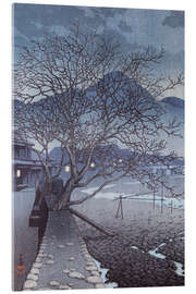 Akrylbilde Evening in Beppu - Kawase Hasui