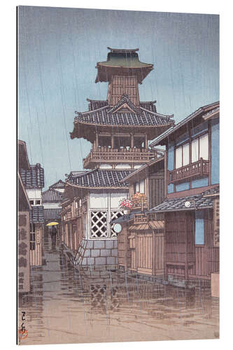 Quadro em plexi-alumínio Torre sineira em Okayama