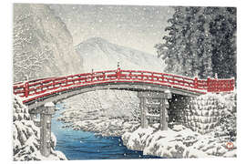 PVC-taulu Shinkyo bridge in Nikko under the snow