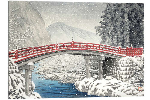 Gallery print Shinkyo bridge in Nikko under the snow