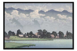 Gerahmter Kunstdruck Kizaki-See, Shin Hanga